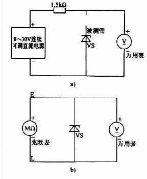 穩(wěn)壓二極管的檢測方法