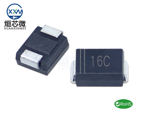 P6SMB16CA參數,TVS二極管P6SMB16CA瞬態(變)抑制二極管